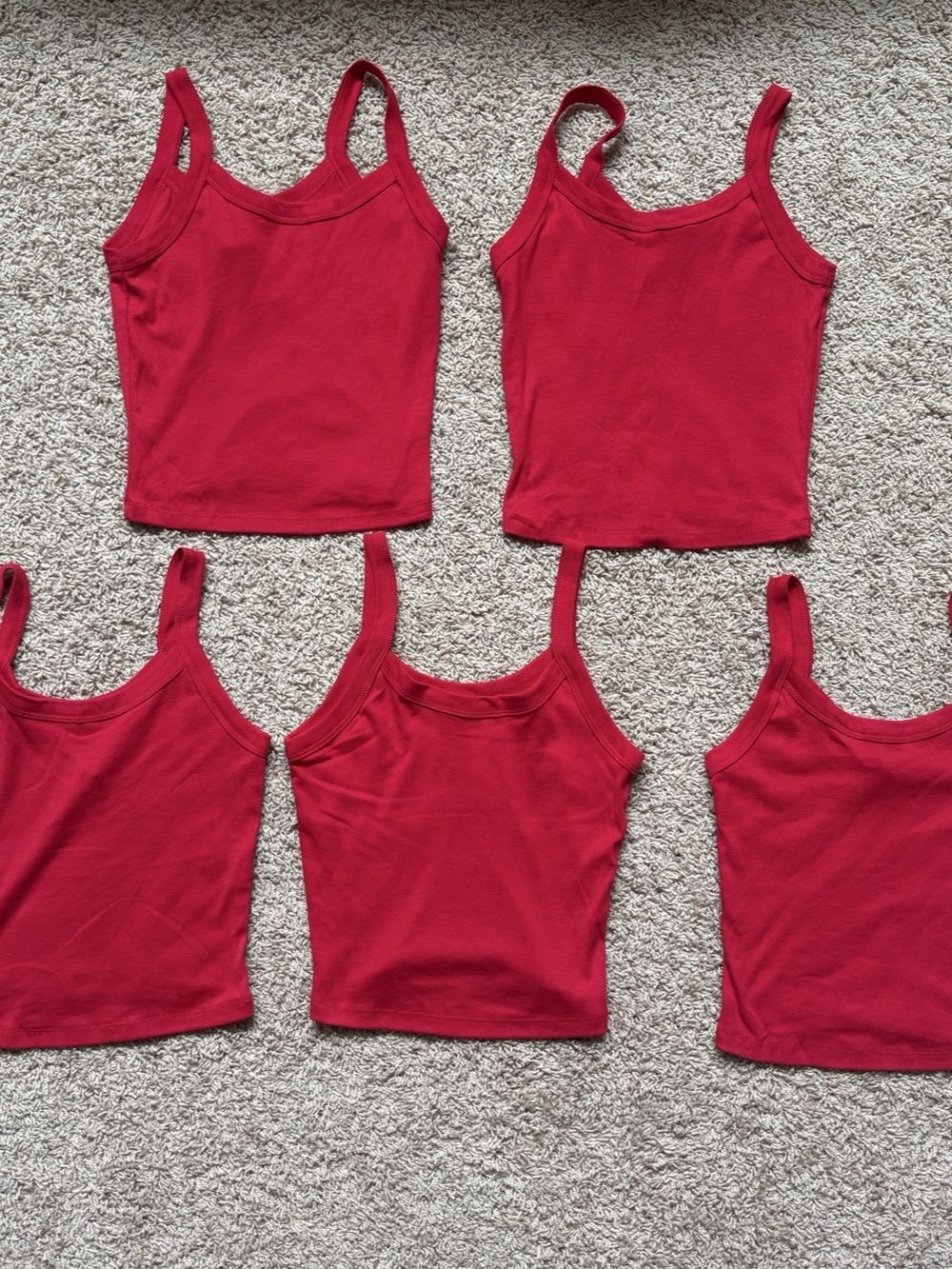 5 Bella + Canvas Micro Rib Tank Red XS